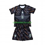 Camisolas de futebol França Mike Maignan 16 Guarda Redes Criança Equipamento Principal World Cup 2026 Manga Curta